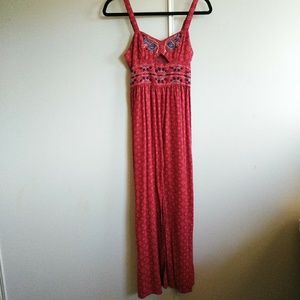 BOGO SALE Xhilaration Red Floral Maxi Cutout Dress